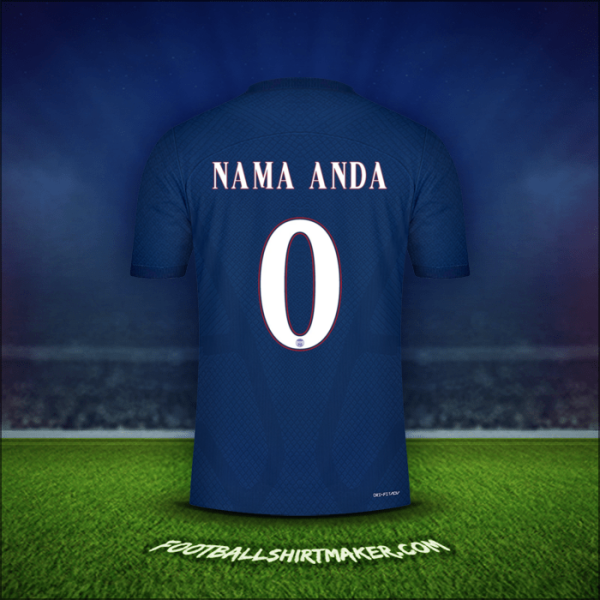 Jersey Paris Saint Germain Cup 2022/2023 -  nama anda - 0