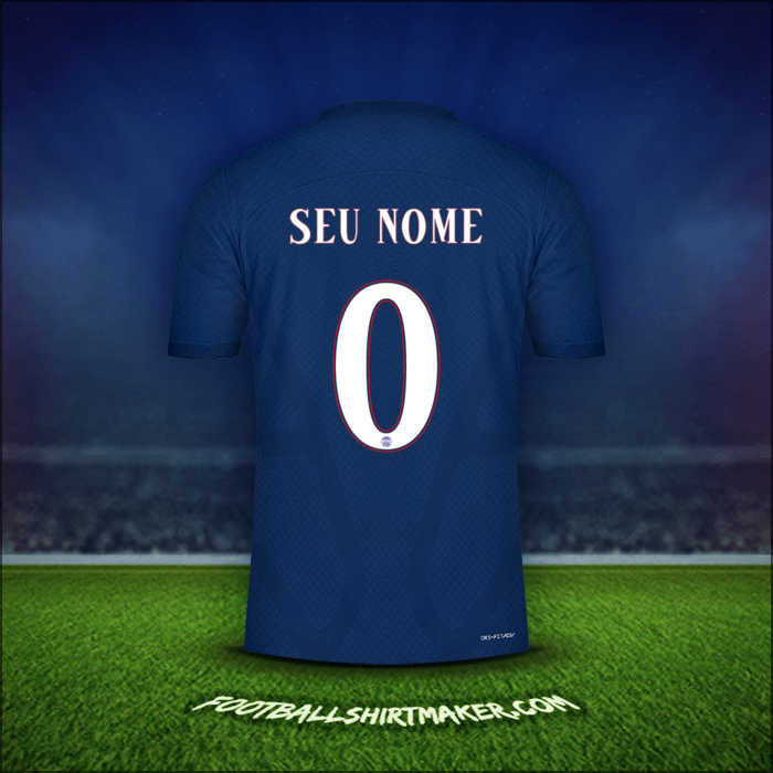 Camisa Paris Saint Germain Cup 2022/2023 -  seu nome - 0