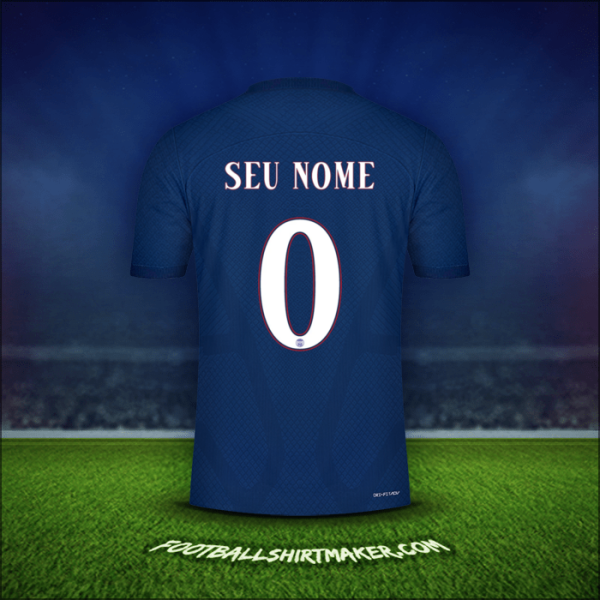 Camisa Paris Saint Germain Cup 2022/2023 -  seu nome - 0