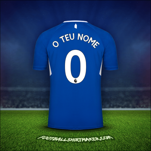 Camisola Everton FC 2022/2023 -  o teu nome - 0