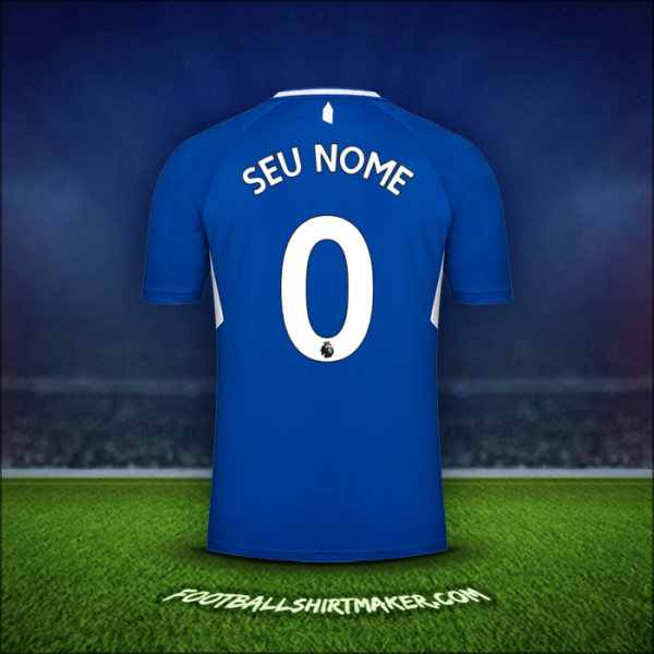 Camisa Everton FC 2022/2023 -  seu nome - 0