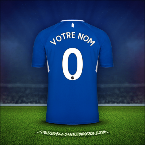 Maillot Everton FC 2022/2023 -  votre nom - 0
