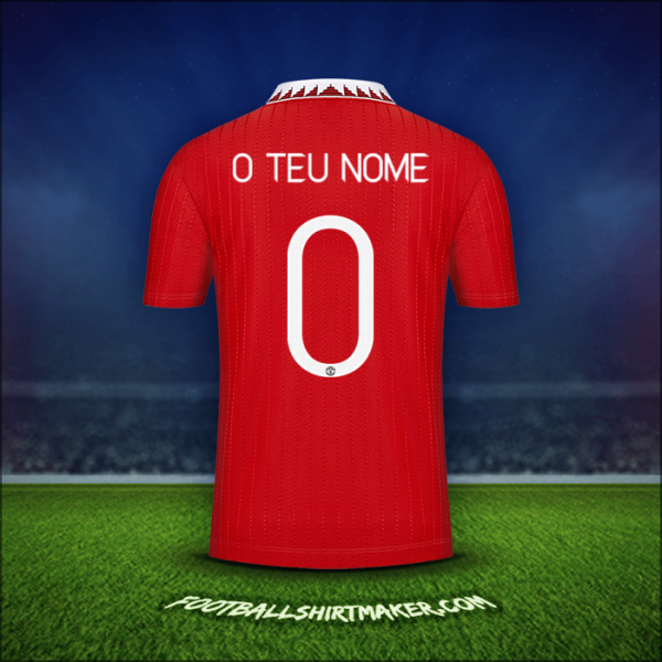 Camisola Manchester United Cup 2022/2023 -  o teu nome - 0