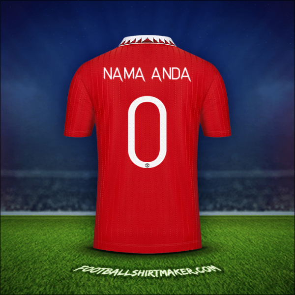 Jersey Manchester United Cup 2022/2023 -  nama anda - 0