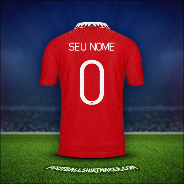 Camisa Manchester United Cup 2022/2023 -  seu nome - 0