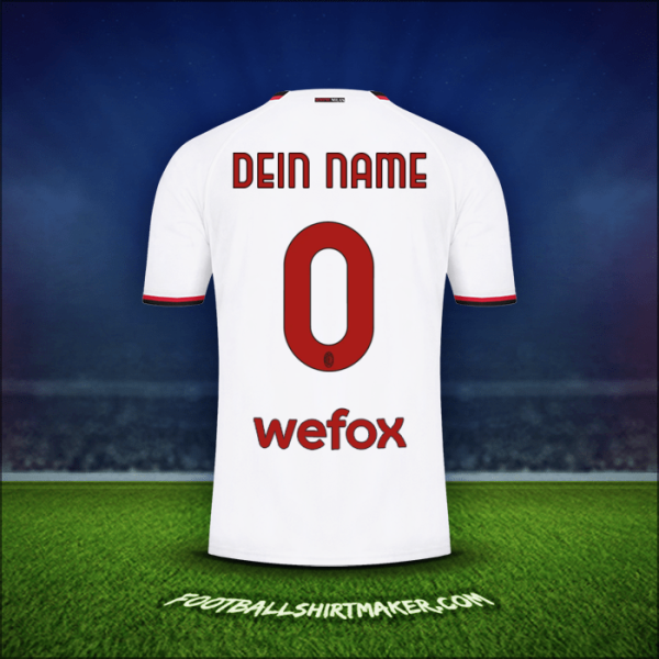 Trikot AC Milan 2022/2023 Auswärts -  dein name - 0