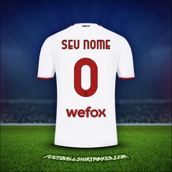 Camisa AC Milan 2022/2023 Alternativa -  seu nome - 0