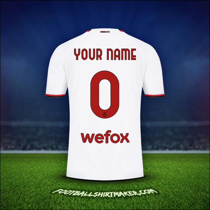 Shirt AC Milan 2022/2023 Away -  your name - 0