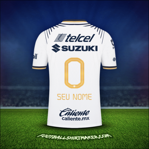 Camisa Pumas UNAM 2022/2023 -  seu nome - 0