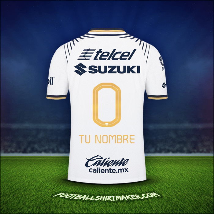 Camiseta Pumas UNAM 2022/2023 -  tu nombre - 0