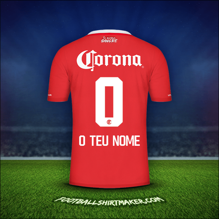 Camisola Toluca FC 2022/2023 -  o teu nome - 0