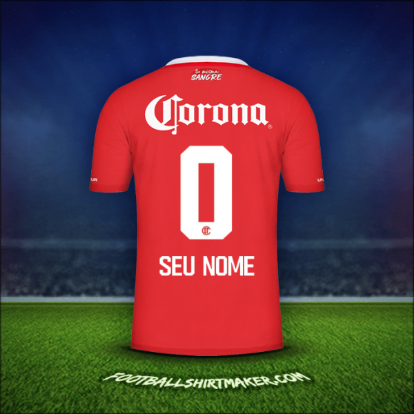 Camisa Toluca FC 2022/2023 -  seu nome - 0