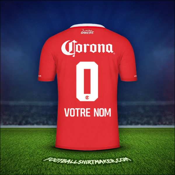 Maillot Toluca FC 2022/2023 -  votre nom - 0