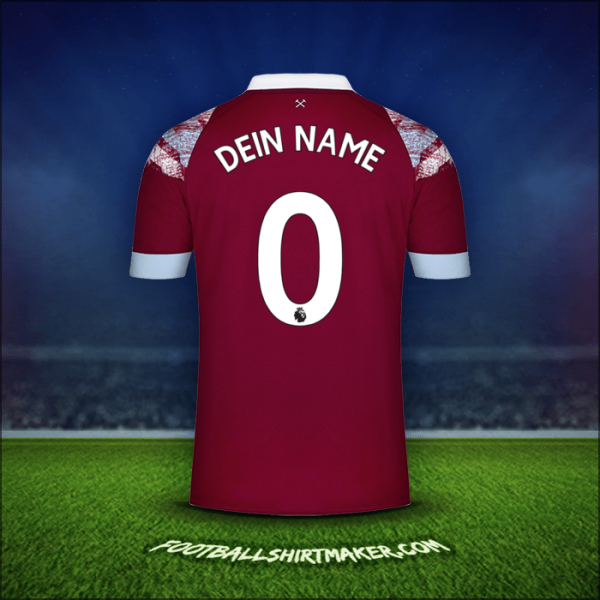 Trikot West Ham United FC 2022/2023 -  dein name - 0