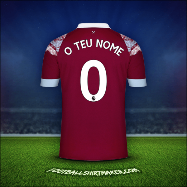 Camisola West Ham United FC 2022/2023 -  o teu nome - 0