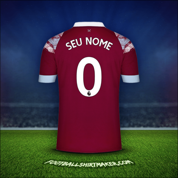 Camisa West Ham United FC 2022/2023 -  seu nome - 0