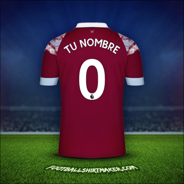 Camiseta West Ham United FC 2022/2023 -  tu nombre - 0