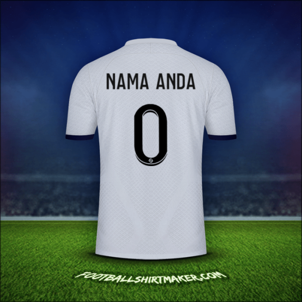 Jersey Paris Saint Germain 2022/2023 Alternatif -  nama anda - 0