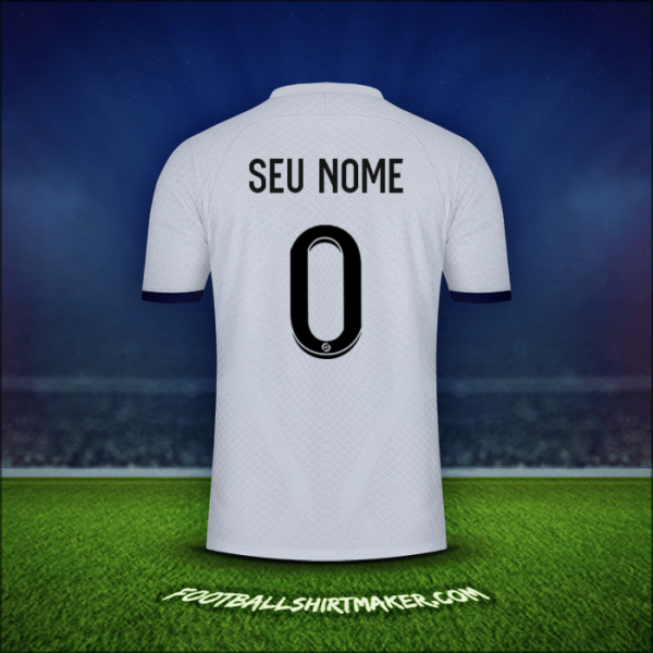 Camisa Paris Saint Germain 2022/2023 Alternativa -  seu nome - 0