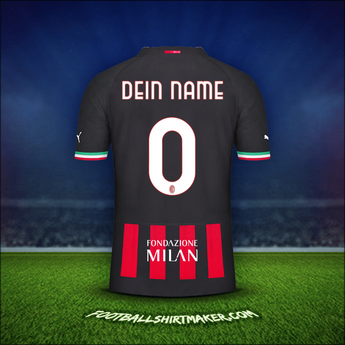 Trikot AC Milan Cup 2022/2023 -  dein name - 0