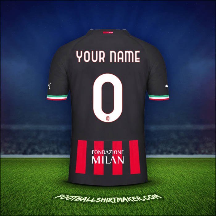 Shirt AC Milan Cup 2022/2023 -  your name - 0