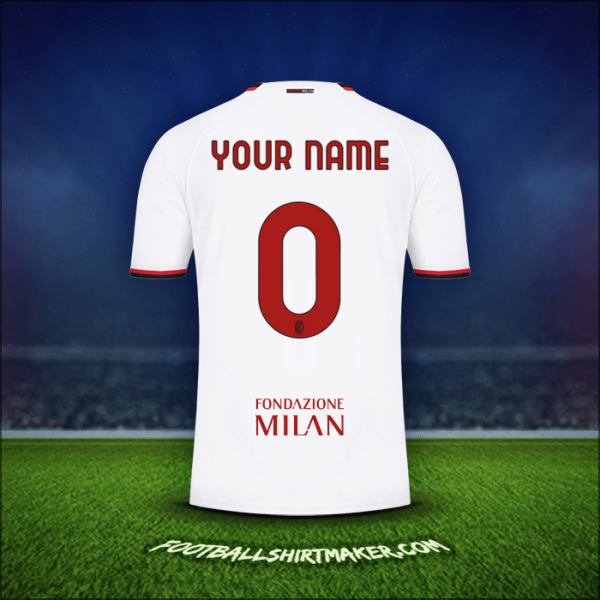 Shirt AC Milan Cup 2022/2023 Away -  your name - 0
