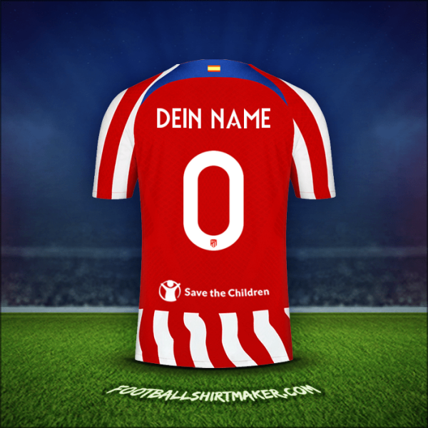 Trikot Atletico Madrid Cup 2022/2023 -  dein name - 0