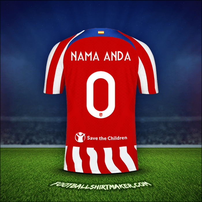 Jersey Atletico Madrid Cup 2022/2023 -  nama anda - 0
