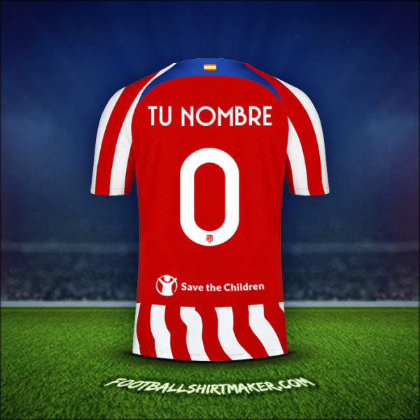 Camiseta Atletico Madrid Cup 2022/2023 -  tu nombre - 0