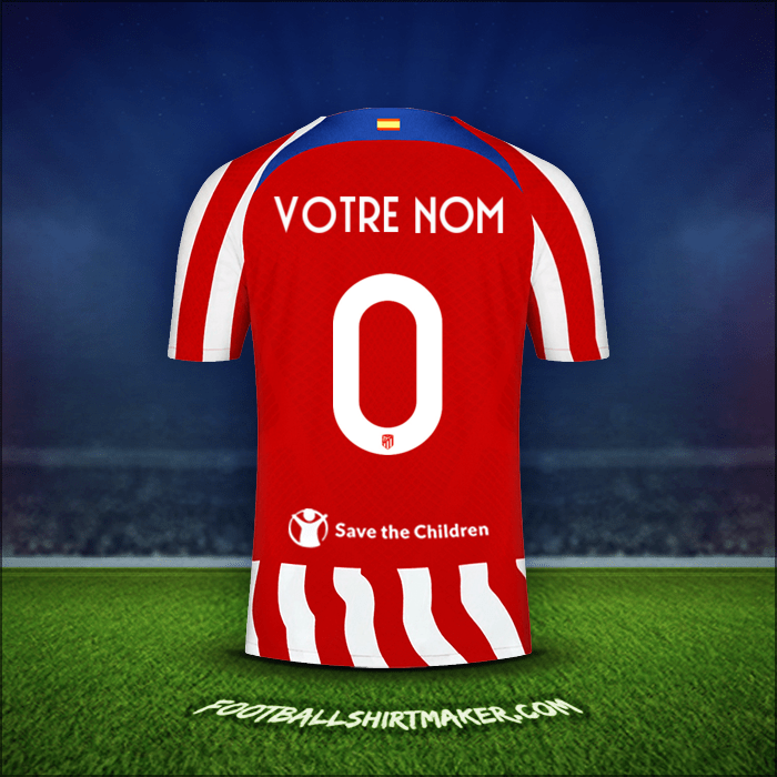 Maillot Atletico Madrid Cup 2022/2023 -  votre nom - 0