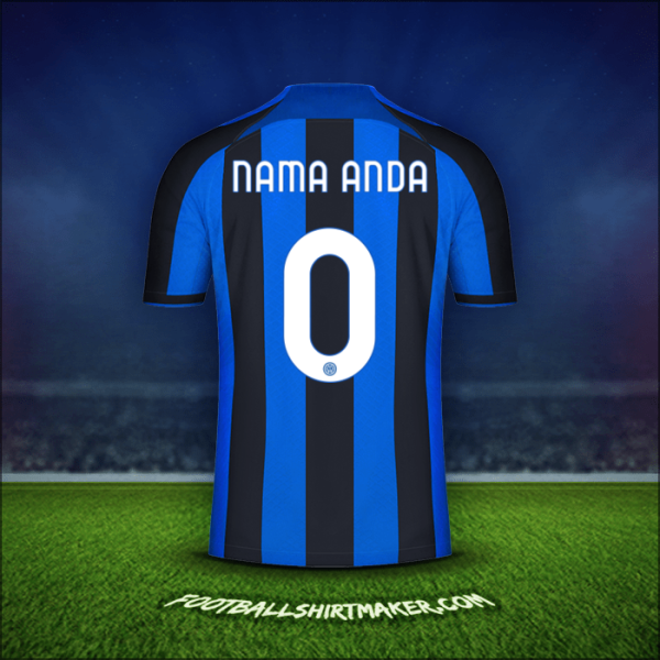 Jersey Inter Cup 2022/2023 -  nama anda - 0