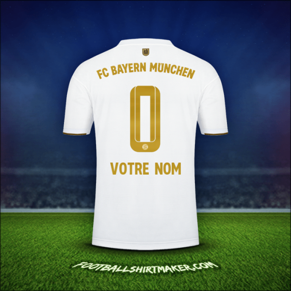 Maillot FC Bayern Munchen 2022/2023 Extérieur -  votre nom - 0