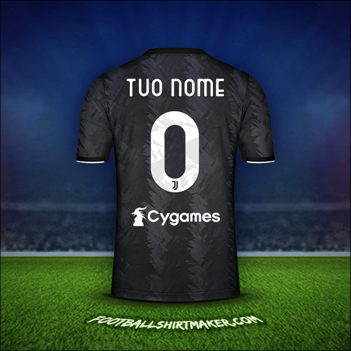 Maglia Juventus FC 2022/2023 Seconda -  tuo nome - 0