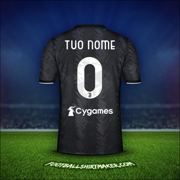 Maglia Juventus FC 2022/2023 Seconda -  tuo nome - 0