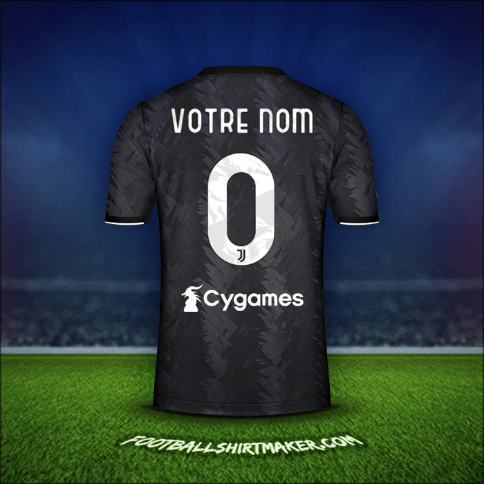 Maillot Juventus FC 2022/2023 Extérieur -  votre nom - 0