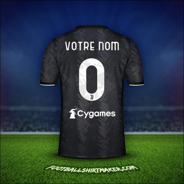 Maillot Juventus FC 2022/2023 Extérieur -  votre nom - 0