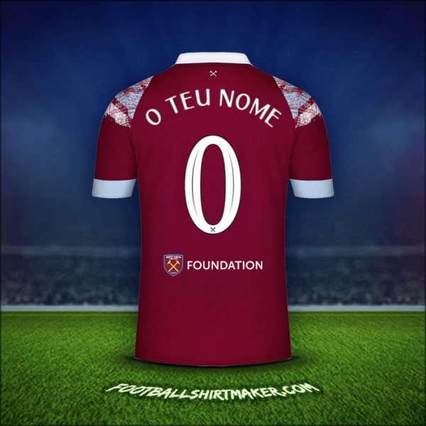 Camisola West Ham United FC Cup 2022/2023 -  o teu nome - 0