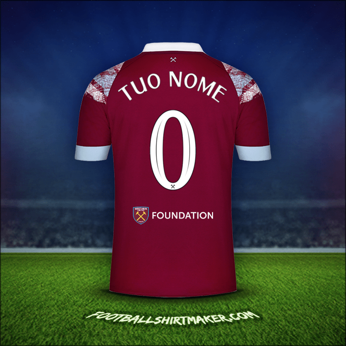 Maglia West Ham United FC Cup 2022/2023 -  tuo nome - 0