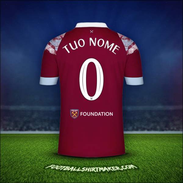 Maglia West Ham United FC Cup 2022/2023 -  tuo nome - 0