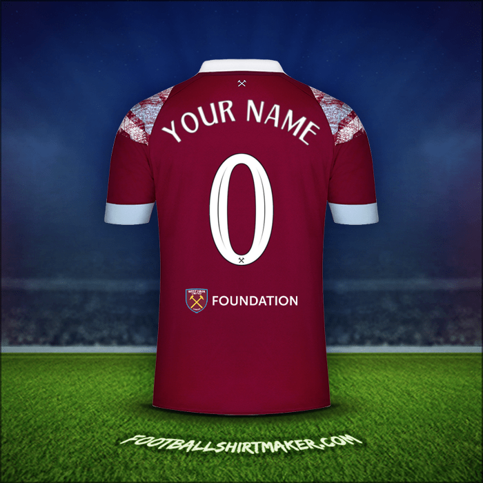 Jersey West Ham United FC Cup 2022/2023 -  your name - 0