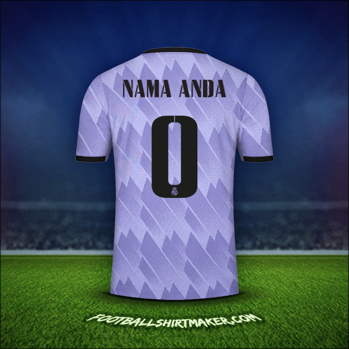 Jersey Real Madrid CF Cup 2022/2023 Alternatif -  nama anda - 0