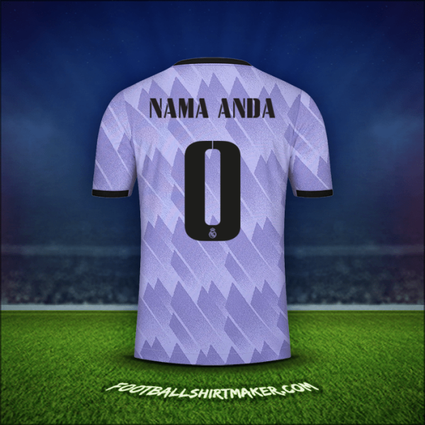 Jersey Real Madrid CF Cup 2022/2023 Alternatif -  nama anda - 0