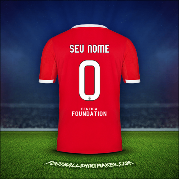 Camisa SL Benfica UCL 2022/2023 -  seu nome - 0