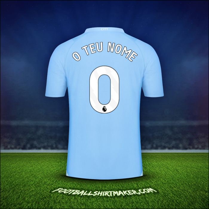 Camisola Manchester City 2023/2024 -  o teu nome - 0