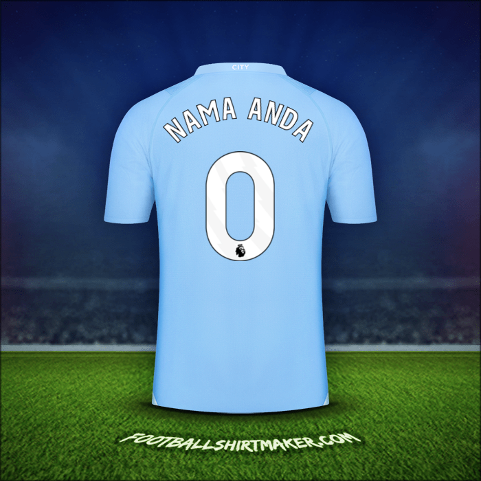Jersey Manchester City 2023/2024 -  nama anda - 0