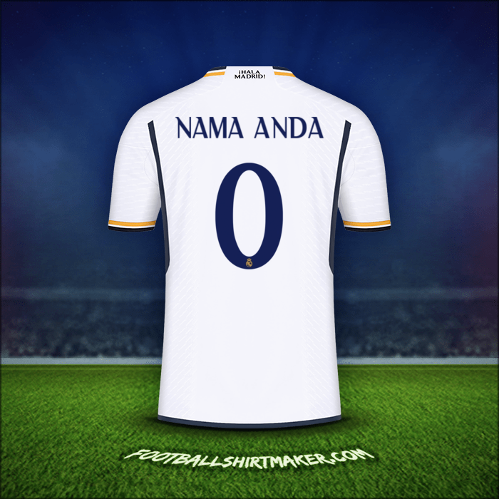 Jersey Real Madrid CF Cup 2023/2024 -  nama anda - 0