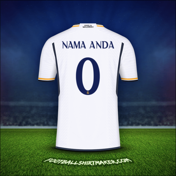 Jersey Real Madrid CF Cup 2023/2024 -  nama anda - 0