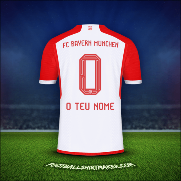 Camisola FC Bayern Munchen 2023/2024 -  o teu nome - 0