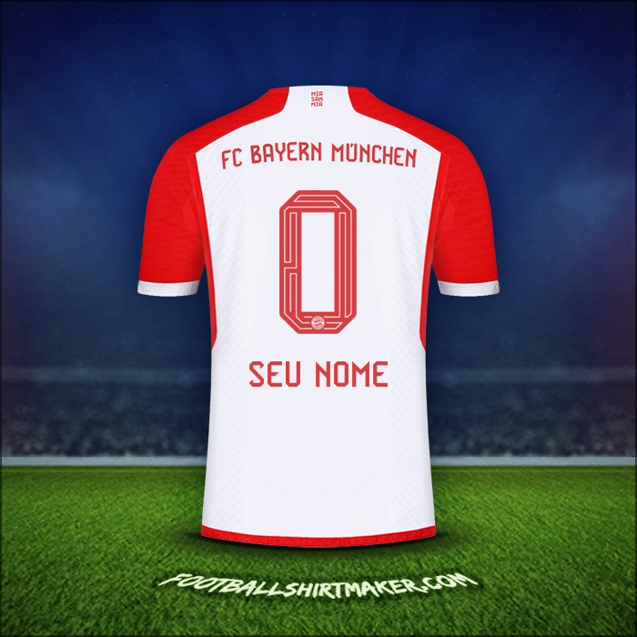 Camisa FC Bayern Munchen 2023/2024 -  seu nome - 0