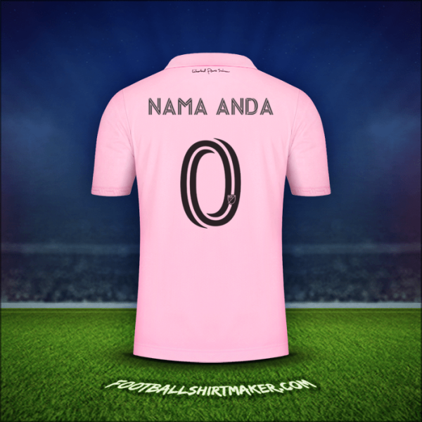 Jersey Inter Miami 2022/2023 -  nama anda - 0